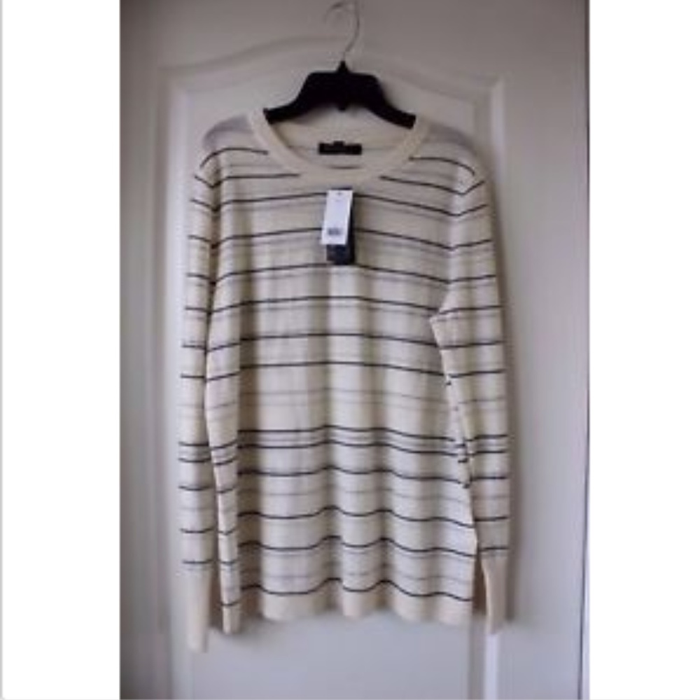 NWT Banana Republic Striped Merino Wool Pullover